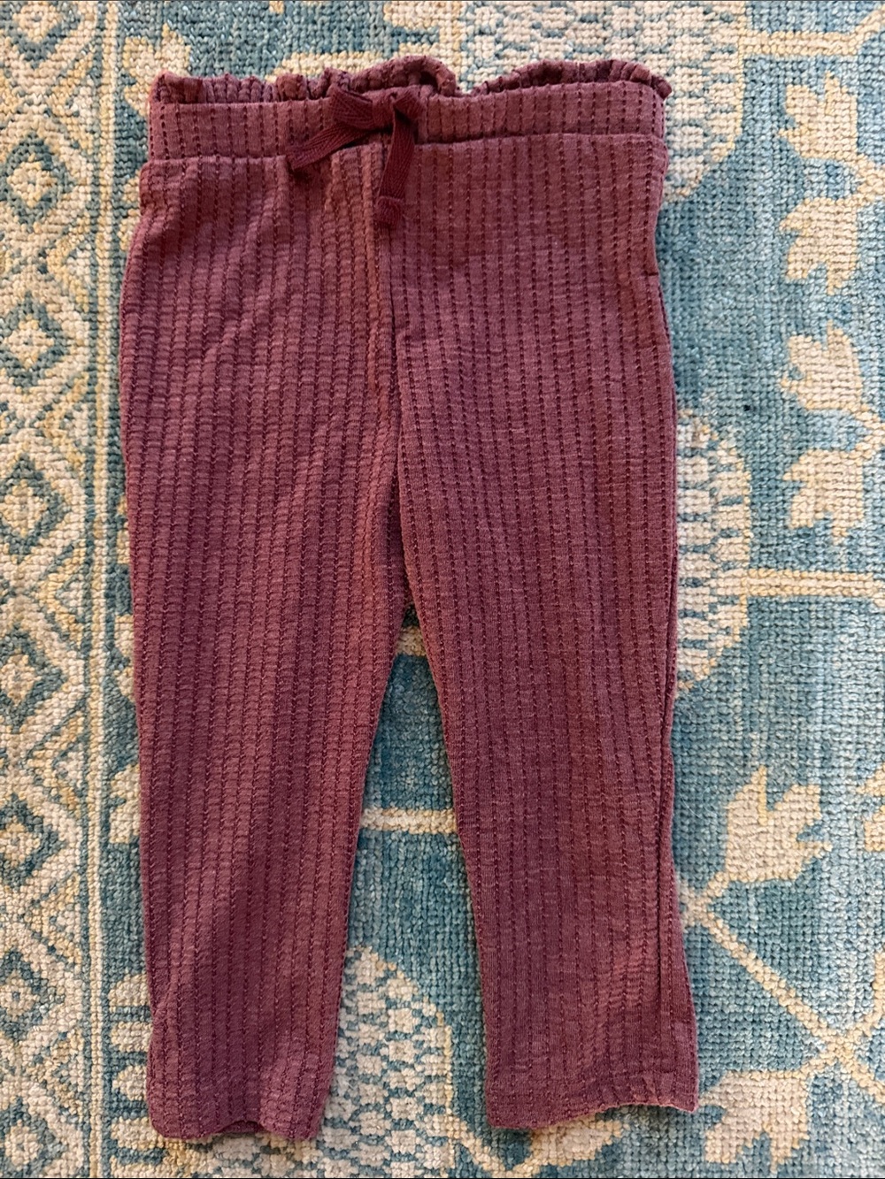 Chelsea & Violet Plum Waffle Joggers for Kids